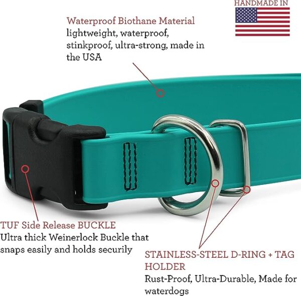 Stink Proof Dog Collar Endeavor Waterproof, Crimson - Small Size