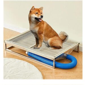 Stainless Steel Dog Potty Training Tray – Indoor/Outdoor Litter Box with Pee Pad Holder dog toilet in apartment