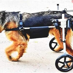 Adjustable Large Dog Wheelchair for Hind Leg Rehabilitation, Suitable for 20-60kg Dogs wheels for dogs back legs