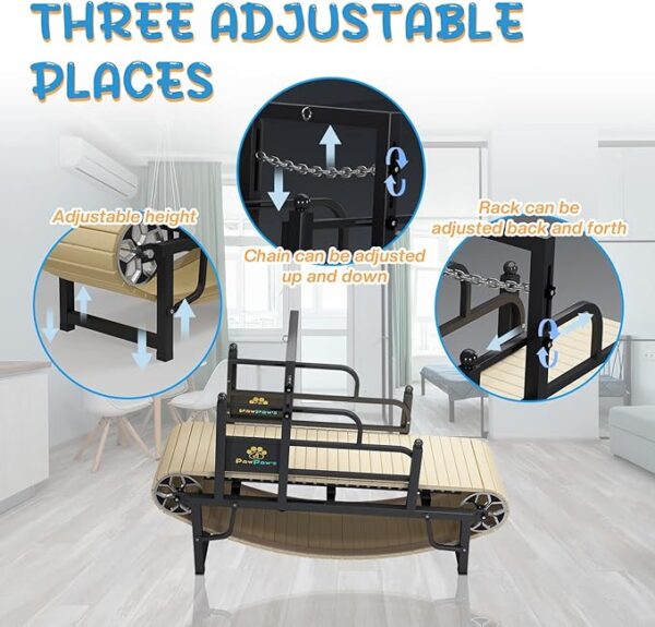 Treadmill for Large and Medium Dogs with Brake, Ideal for Indoor & Outdoor Use, Supports Dogs up to 220 lbsnon motorized dog treadmill