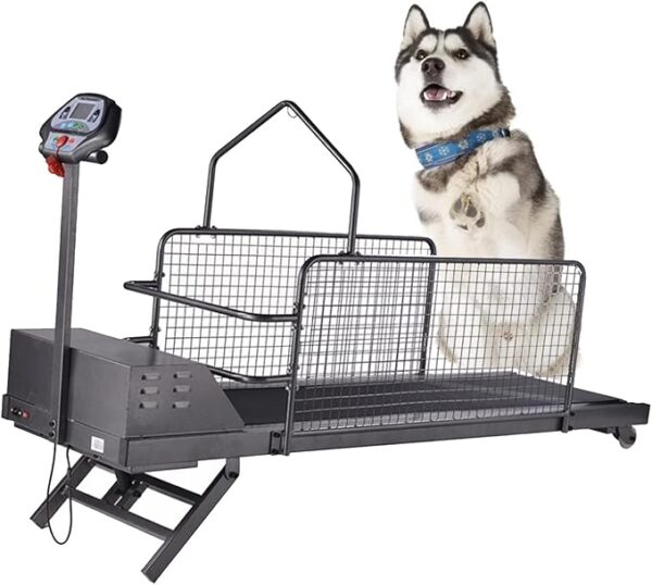 Folding Treadmill for Dogs, Indoor Exercise Equipment with Incline Run, Ideal for Large and Medium-Sized Dogs foldable dog treadmill