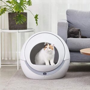 Automatic Self-Cleaning Enclosed Cat Litter Box, Easy Setup, Perfect for Cats and Kittens auto cleaning litter box