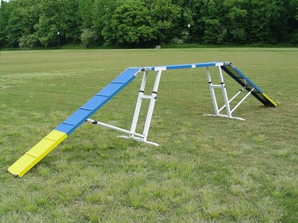 6-Foot Dog Agility Walk – Aluminum Frame with Rubber Surface dog agility dogwalk