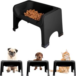 5-Inch Elevated Dog Bowl for Reduced Neck Strain | Vet-Approved Non-Toxic Silicone Feeder Stand | Raised Feeding Bowl for Medium & Small Dogs and Cats with Flat Faces best elevated dog bowls for large dogs