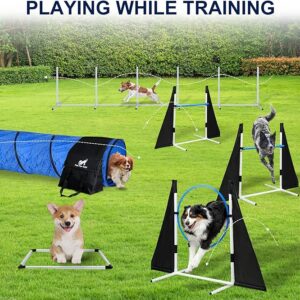 Premium Dog Agility Training Equipment – Create Custom Agility Courses and Obstacle Courses for Fun and Effective Dog Training! tunnel dog agility