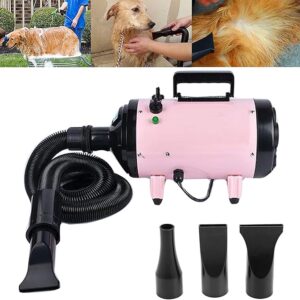 High-Velocity Pet Hair Dryer for Dogs and Cats – Powerful Grooming Blower with 3 Nozzles and 2.5M Hose grooming blow dryer dog