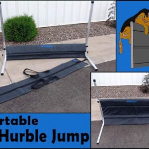 Deluxe Agility Hurdle Jump with Carrying Bag - All-Aluminum Design - Portable and Easy to Transport dog agility jump poles