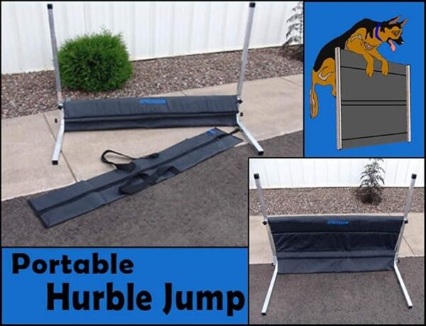 Deluxe Agility Hurdle Jump with Carrying Bag - All-Aluminum Design - Portable and Easy to Transport dog agility jump poles