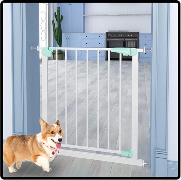 Auto-Close Pet Gate (76-223cm) – Easy Walk-Through Design for Balconies and Living Rooms tall safety gate for dogs
