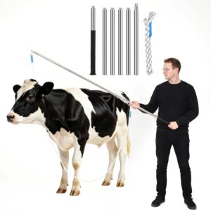 304 Stainless Steel Livestock Catching Pole, Adjustable 44"-75"