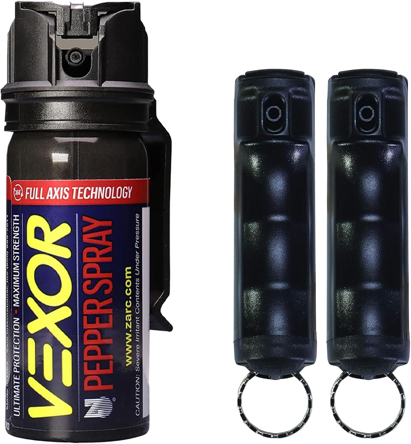 Zarc Vexor Pepper Spray 3-Pack Bundle – Self-Defense Kit