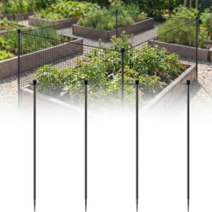 Heavy-Duty Garden Netting Stakes (4-Pack, 6.8 ft)