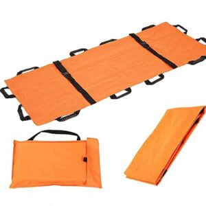 Foldable Patient Transfer Stretcher - 350 lbs Orange