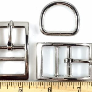 Dangerous Threads Dog Collar Buckles - Nickel 1" Set of 6