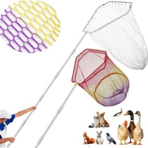 Chicken Catching Net Set, 43-65in Adjustable Pole
