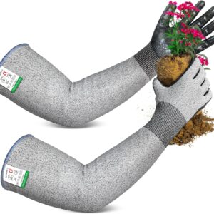 Evridwear Long Gardening Gloves with Cut Protection