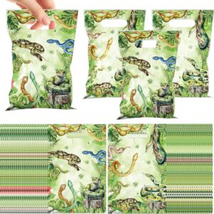 MOIZYNG Snake Gift Bags - 50pc Reptile Party Favors