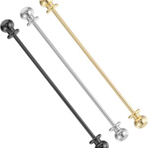 TIESOME 3-Pc Brass Tie Bar Set – Men's Dress Shirt Accessories