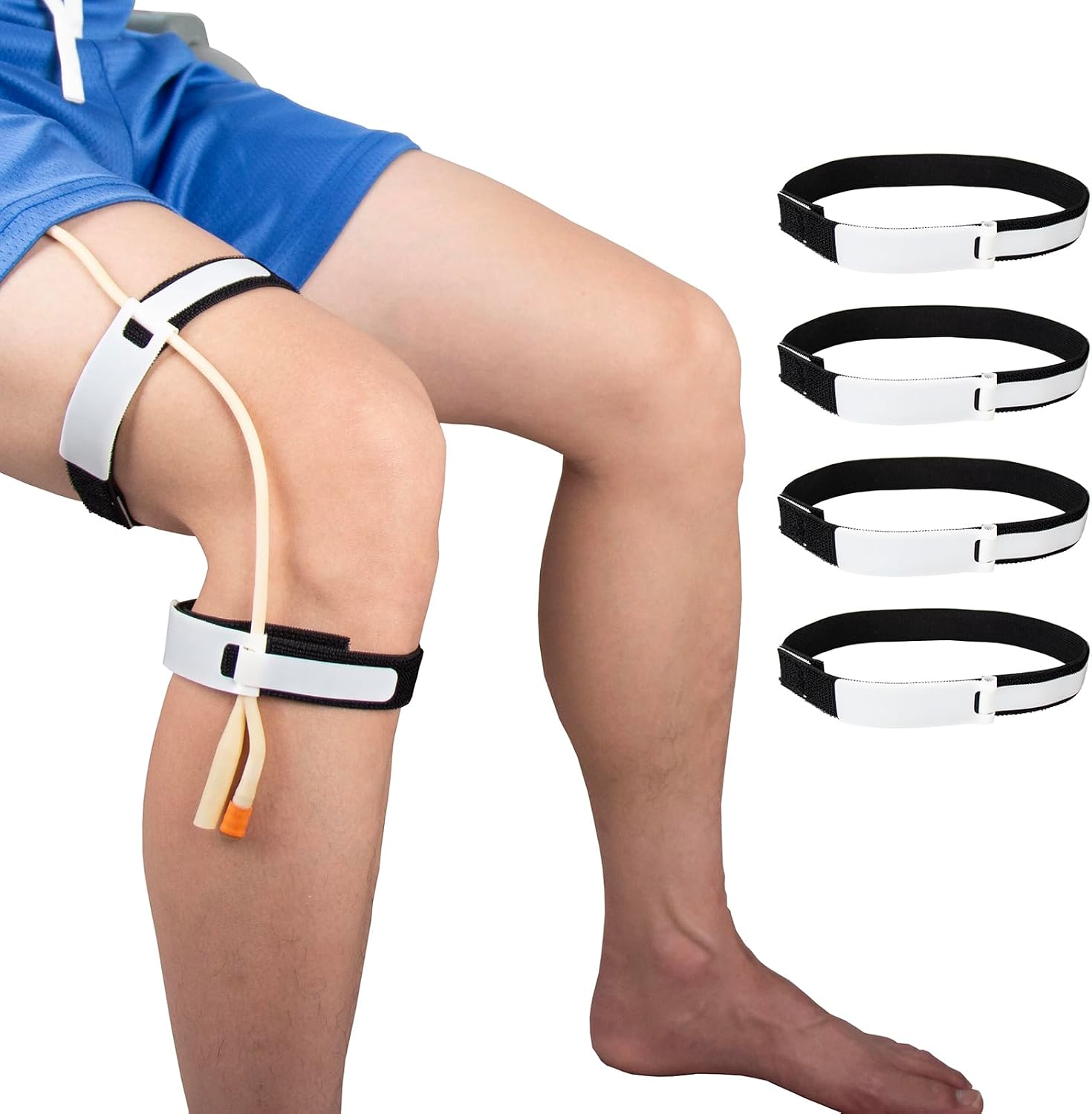 Foley Catheter Stabilizer, 4-Pack Legband Holder