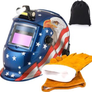 WALKEREN Auto-Darkening Welding Helmet LED Light True Color
