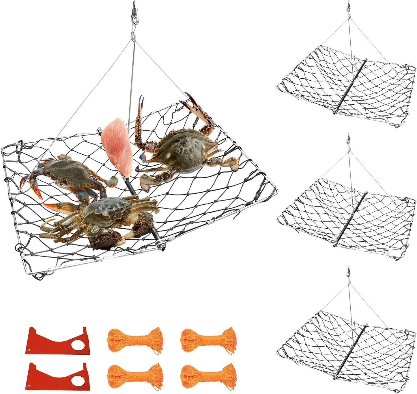 Castable Crab Trap with Gauge & Rope Set