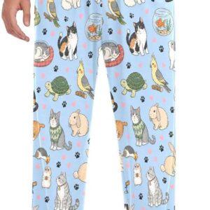 Men's Cute Pet Print Sleep Pants - Soft Loungewear