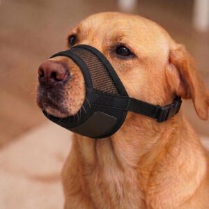 Adjustable Dog Muzzle for Large Dogs – Breathable Mesh Design