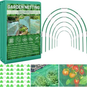 Garden Mesh Netting Kit for Raised Beds - 10x33FT