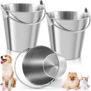 Honeydak Stainless Steel Buckets, 2-Pack 1 Qt