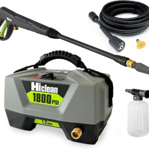 Hiclean 1800 PSI Pressure Washer - Car & Outdoor Cleaner