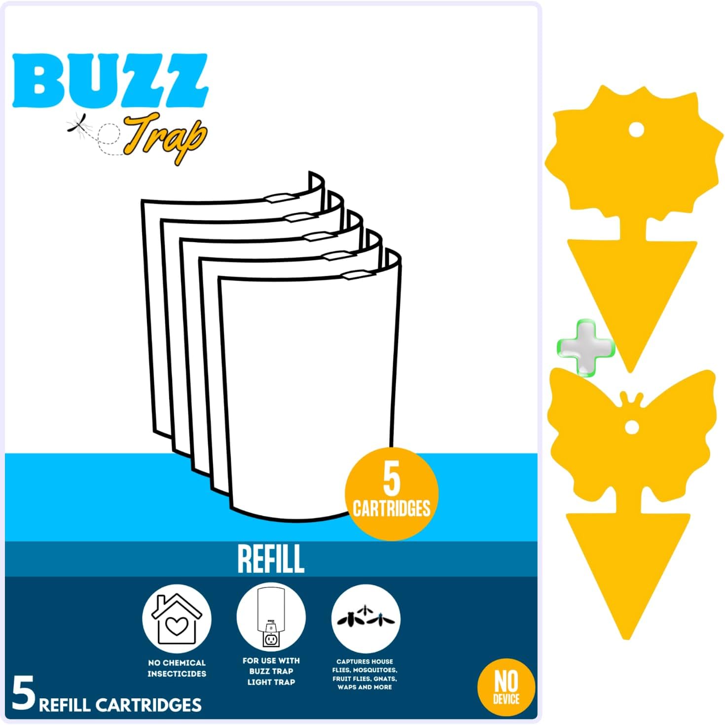BUZZ TRAP Gnat Replacement Cartridges (5-Pack)