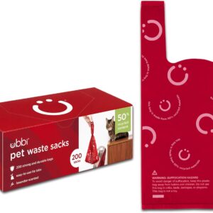 Ubbi Pet Waste Sacks, Lavender, 200 Count