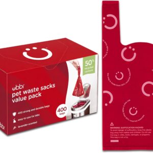 Ubbi Pet Waste Sacks, Lavender Scented, 400 Count