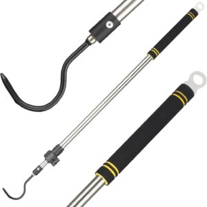 Stainless Steel Snake Hook 35"-65" Extendable Handle