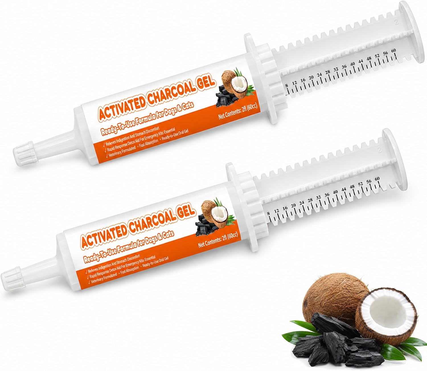 Hekeauo Activated Charcoal Pet First Aid Kit 2 Tubes
