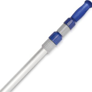 Poolvio 15FT Telescopic Pool Pole - Adjustable Aluminum Skimmer Pole