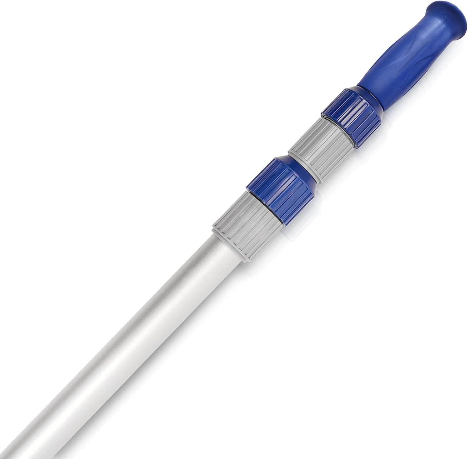 Poolvio 15FT Telescopic Pool Pole - Adjustable Aluminum Skimmer Pole