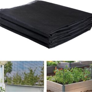 10x12ft Black PP Mosquito Garden Netting - Tear-Resistant Barrier
