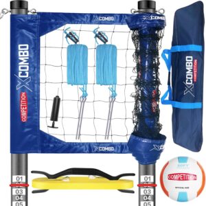 JOLORLY Volleyball Net Set - Regulation 32' x 3' Tournament Set