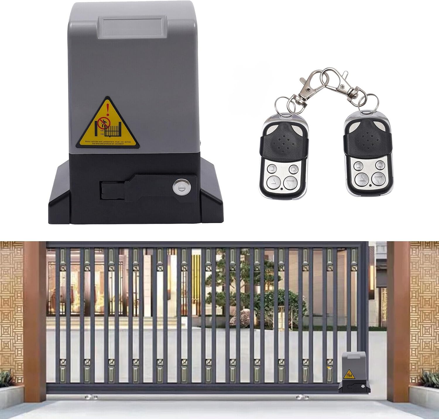 YINZINR 550W Sliding Gate Opener Kit - 2700Lbs Capacity