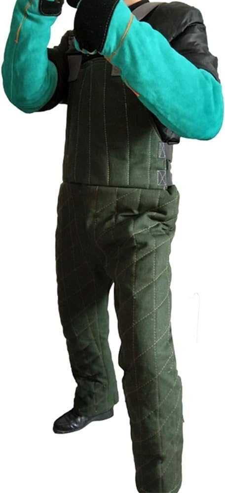 Anti-Bite Dog Jumpsuit, Army Green M