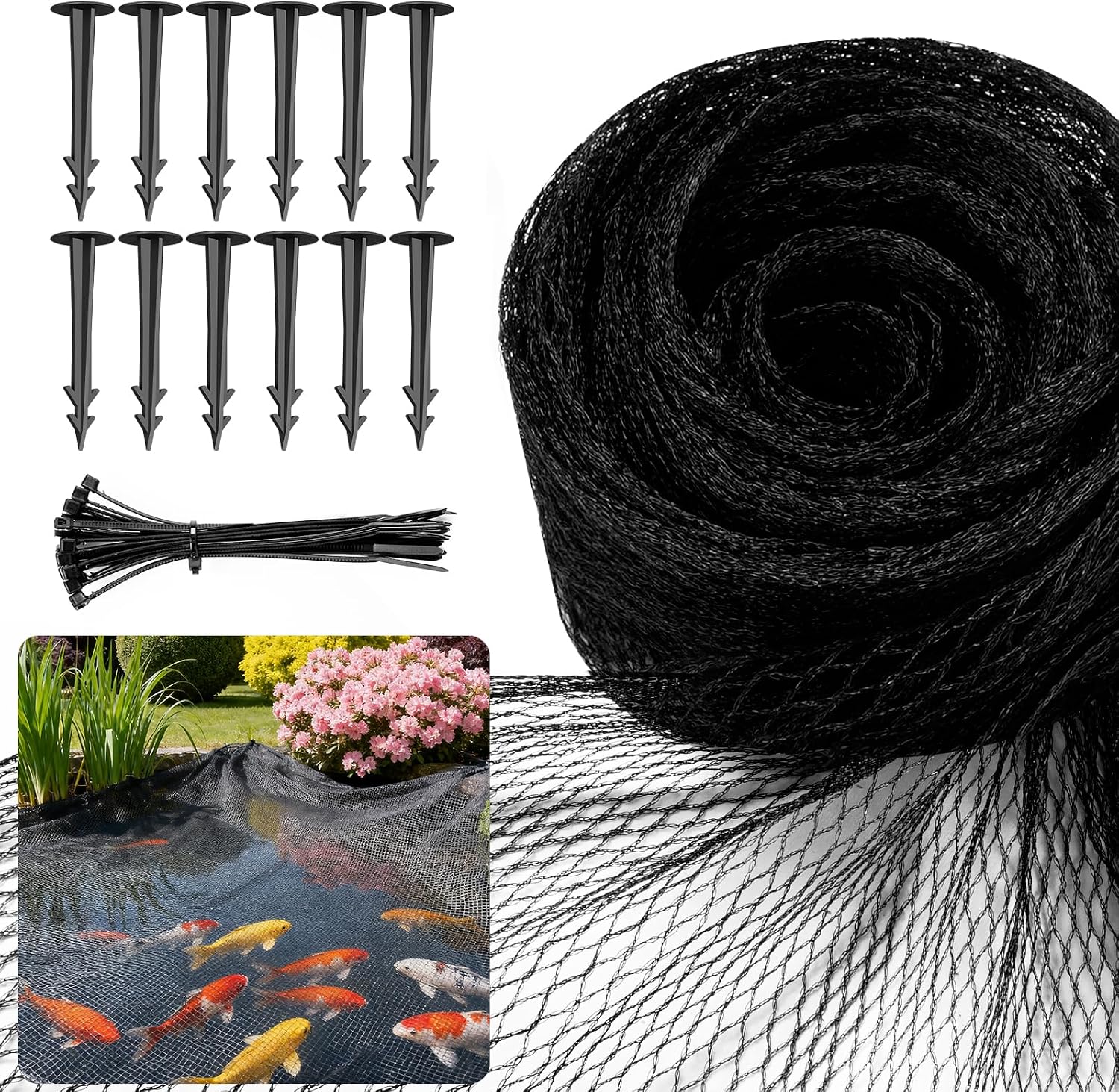 10x10ft Pond Netting for Koi Fish Protection
