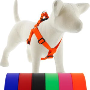 LupinePet Neon Orange Waterproof Dog Harness