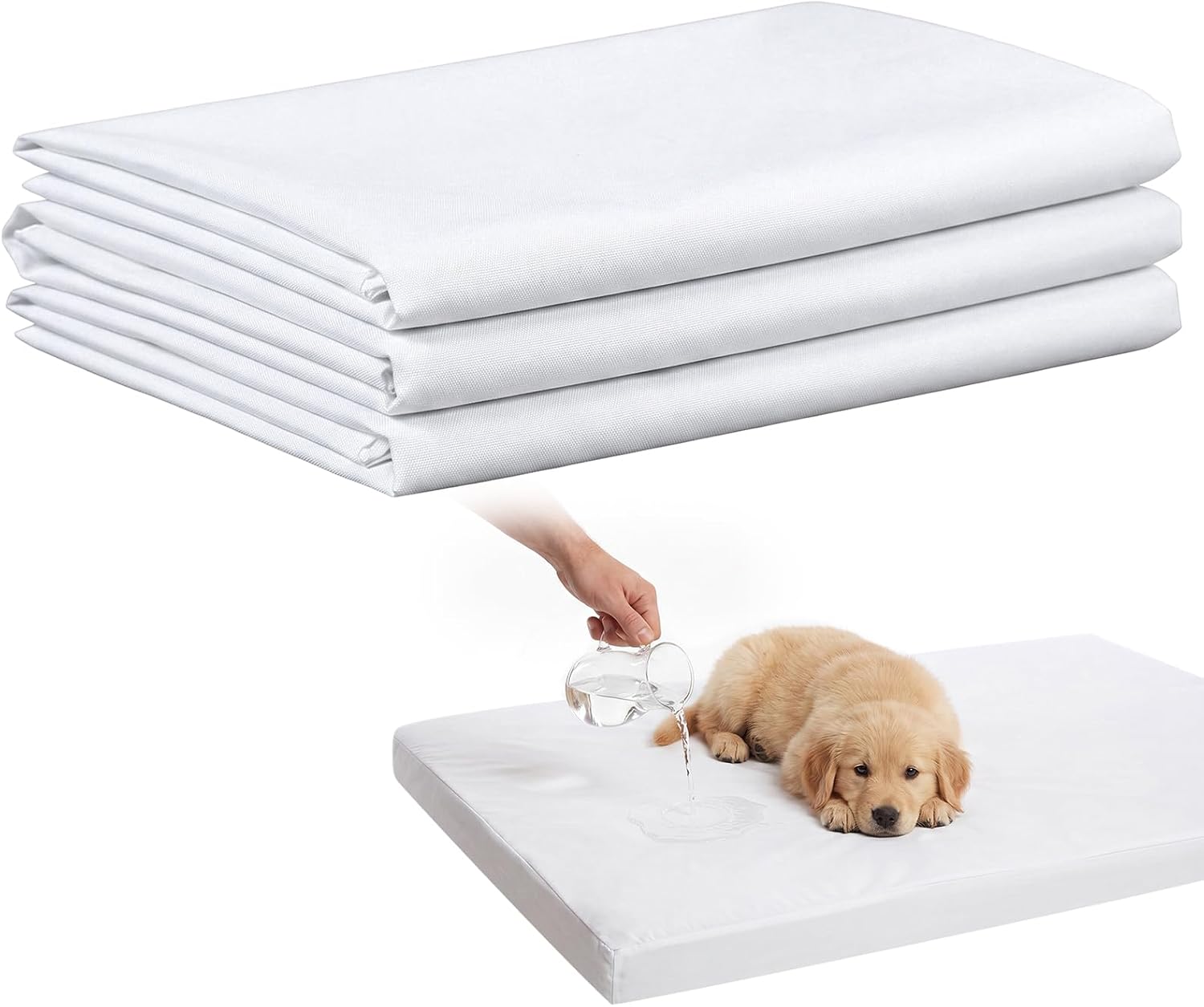 3 Pack Waterproof Dog Bed Liners 37x29in