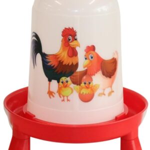 Little Giant Plastic Poultry Waterer, 5 Qt, Red