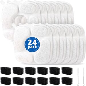 ASKIZ Cat Fountain Replacement Filters - 24 Pack