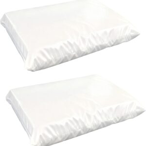 Klmnop 2-Pack Waterproof Dog Bed Liners (White, 44x32x4")