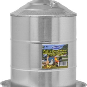 FARM-TUFF 3-Gal Galvanized Poultry Waterer