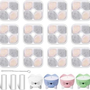 Svrinlio Pet Fountain Filters for Catit PIXI, 12-Pack