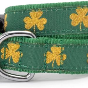 THE WORTHY DOG Summer Print Collar – Medium, Green Shamrock